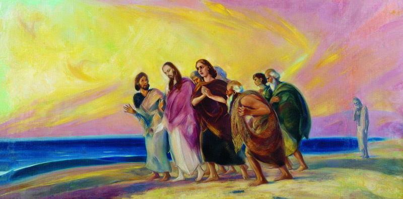 С.Н. Рерих. Христос с учениками.jpg